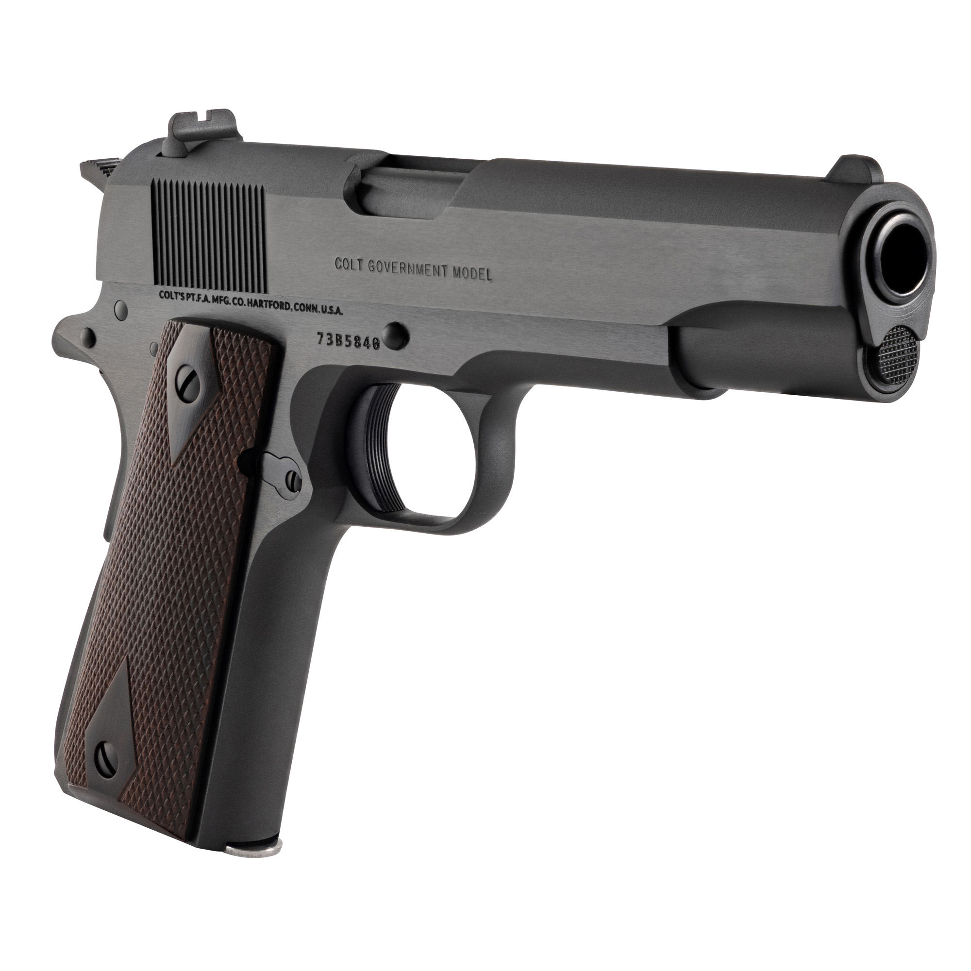 Colt Government Series 70 45 ACP 5in 7rd Blued National Match