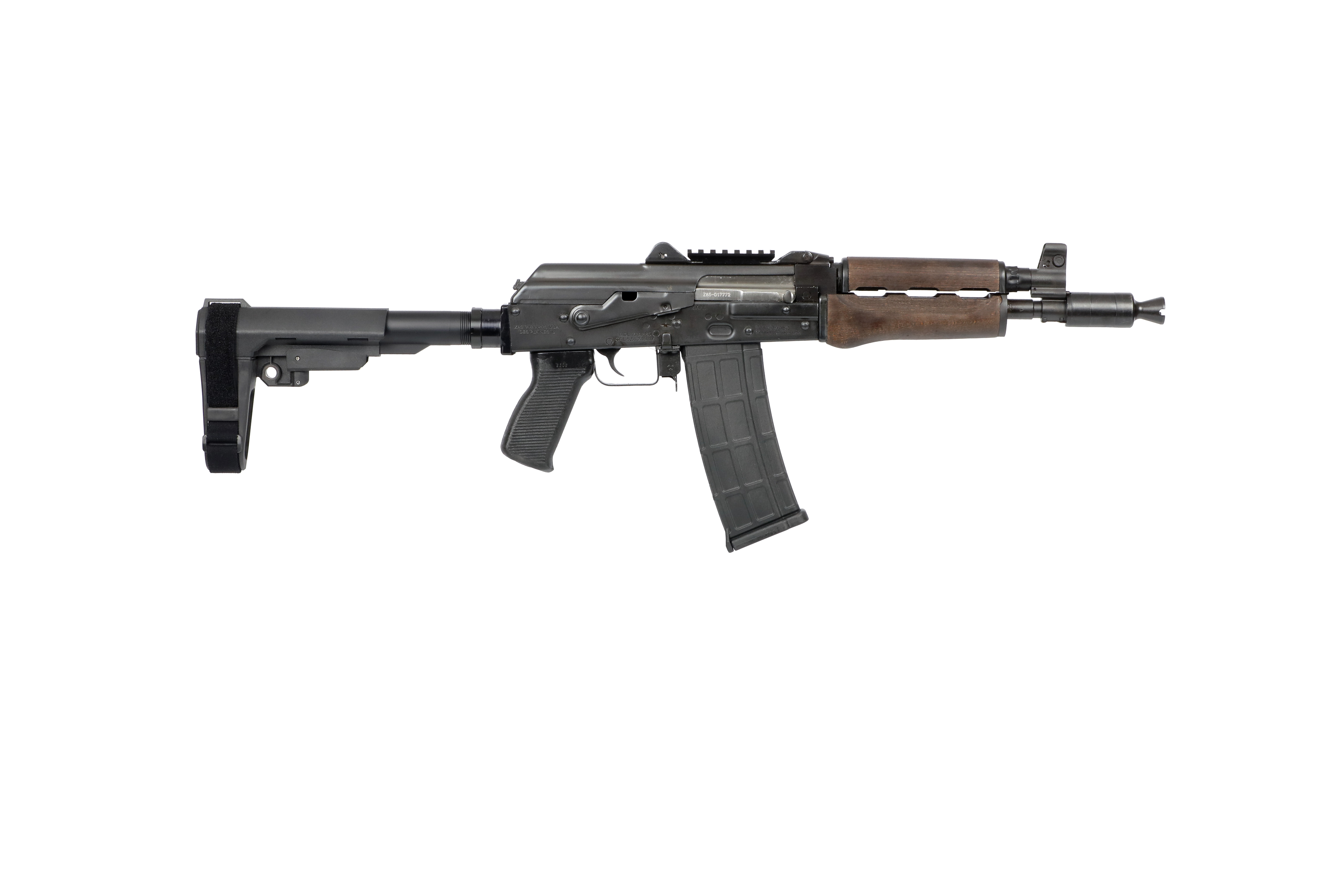 Zastava ZPAP85 Alpha 5.56 NATO 10 Inch 30 Rounds Stained Wood